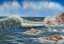 Seascape by a member of Horsforth Art Society