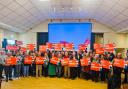 Labour candidate John Grogan launches his election campaign in Clarke Foley Centre in Ilkley