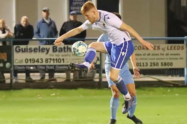 Josh Stones has been making waves in the first team at Guiseley this season, and now with England Schoolboys. Picture: Alex Daniel.