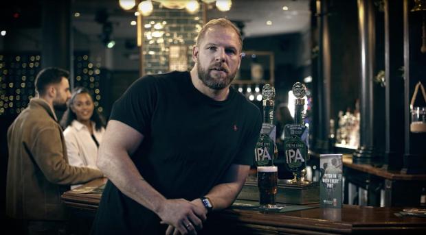 Ilkley Gazette: James Haskell has teamed up with Greene King for their Proud to Pitch In initiative (Greene King)
