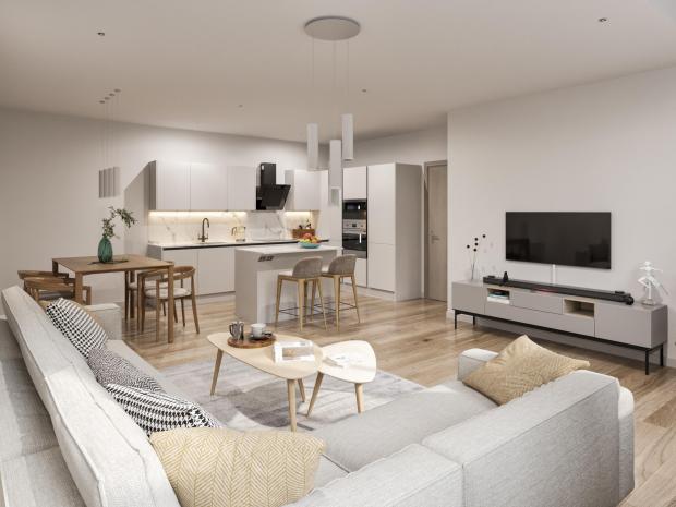 Ilkley Gazette: Living space in one of the apartments