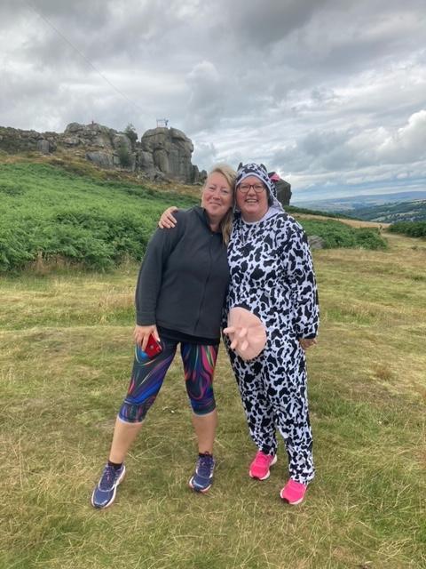 Ilkley Gazette: Molly and a friend at Zip the Cow