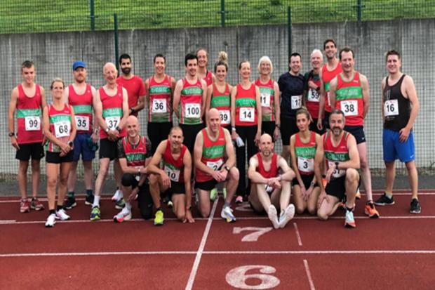 Ilkley Harriers' winning team at the Murder Mile event. Picture: Catherine Crawley