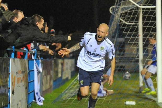 Danny Ellis, pictured playing for Guiseley, says he is 'buzzing' to be in charge of his first league game this weekend