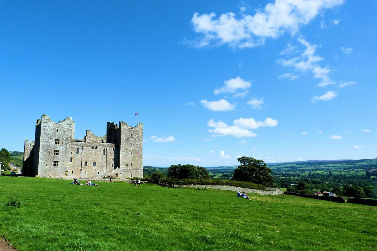 Bolton Castle in the summer
