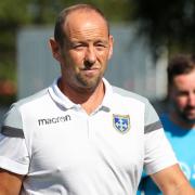 Guiseley joint-manager Russ O'Neill says his side did well to bounce back from their FA Cup exit with a 1-1 draw at Boston United. Picture: Alex Daniel