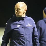 Guiseley joint-manager Russ O’Neill says his side have to concentrate on climbing the Vanarama National League North after their FA Cup exit. Picture: Alex Daniel Photography