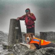 Team member Andy and Search Dog Kez. Picture Johnny Roe.