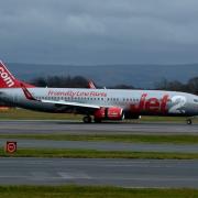 Jet 2 plane at Leeds Bradford airport. Pic PA