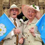 Brian and Sylvia Mann get ready to celebrate Yorkshire Day.