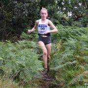 Ilkley Harrier Emily Gibbins runs in the British and Irish Junior Mountain Running Championships. Picture: Dave Woodhead