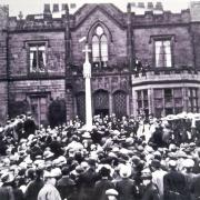 The opening of Burley-in-Wharfedale War Memorial in 1923