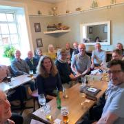 Guests at the meeting of the Friends of Wharfedale Greenway