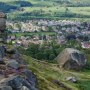 Cow and Calf Rocks, off Hangingstone Road, in Ilkley, in May 2023