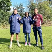 David Birch (Men's 1st Team Coach), Demy Dowley (Coaching Director of National League Squads) and Matthew Birch (Women's 1st Team Coach). Credit: Picasa