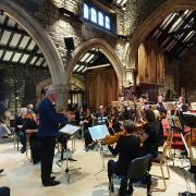 Ilkley Chamber Orchestra at an earlier concert at All Saints, Ilkley