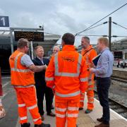 Robbie Moore meeting with Friends of Ilkley Rail Station and Network Rail.