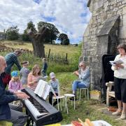 Outdoor worship at Blubberhouses