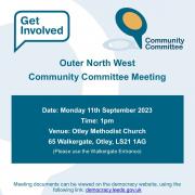 A poster for the meeting which will take place in Otley