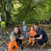 The Lewis family take part in the charity toddle last year
