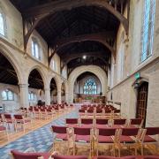 The new seating at St John's Church, Ben Rhydding