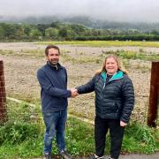 Mathew Houldsworth and Amanda Gomersall, Associate Director of Estates & Facilities Commercial Services at Leeds Teaching Hospitals Trust at the Bridge End site used by the Trust