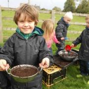 Outdoor learning at Askwith Primary School