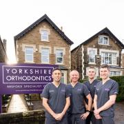 Pictured outside the new Yorkshire Orthodontics Rounday practice are, from left, partners Dr Andrew Shelton, Dr Paul Scott, Dr Mick Amos and Dr Peter Boyd