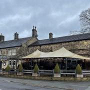 The canopy at The Fleece in Addingham