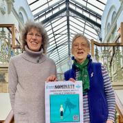 From left to right, Karen Palframan, of Ilkley Fairtrade Group and Margaret Cook, of Ilkley Soroptimists