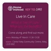 Home Instead’s Key To Care event is on March 4 at 11:30am at the Clarke Foley Community Hub