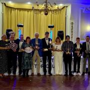 All the award winners at the Ilkley and District motor club's annual prize presentation night