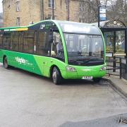 A Keighley Bus Company bus in Ilkley