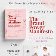 A book launch for The Brand Power Manifesto will be held at The Grove Bookshop in Ilkley