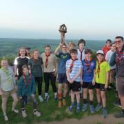 The winning scout team from Otley Parish