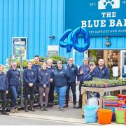 The team at the Blue Barn celebrating 40 years of business