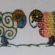 Embroidery by expert Tanya Bentham