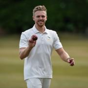 No wonder Hanging Heaton bowler Tom Chippendale is smiling as he finished with 8-17, including four wickets in four balls and six wickets in eight, as Lightcliffe were skittled for 32 Picture: Ray Spencer