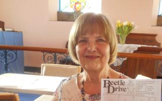 Winner of YCA beetle drive Carol Potter
