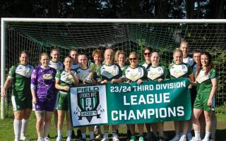 Field celebrate becoming the WRCWFL Third Division League Champions