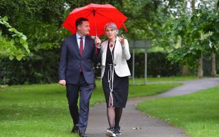 Health secretary Wes Streeting and Labour candidate for Shipley Anna Dixon